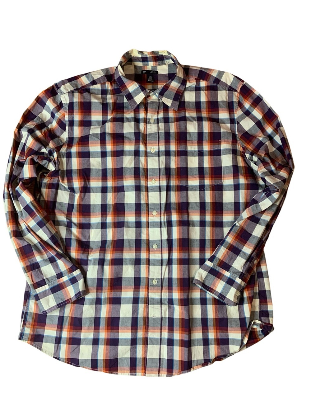 Gap Classic Fit Plaid Button-Down Shirt – Men’s XXL